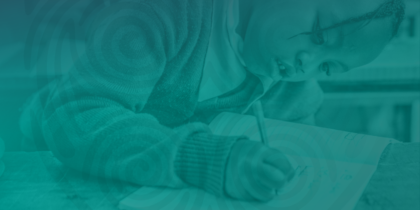 Background with school girl